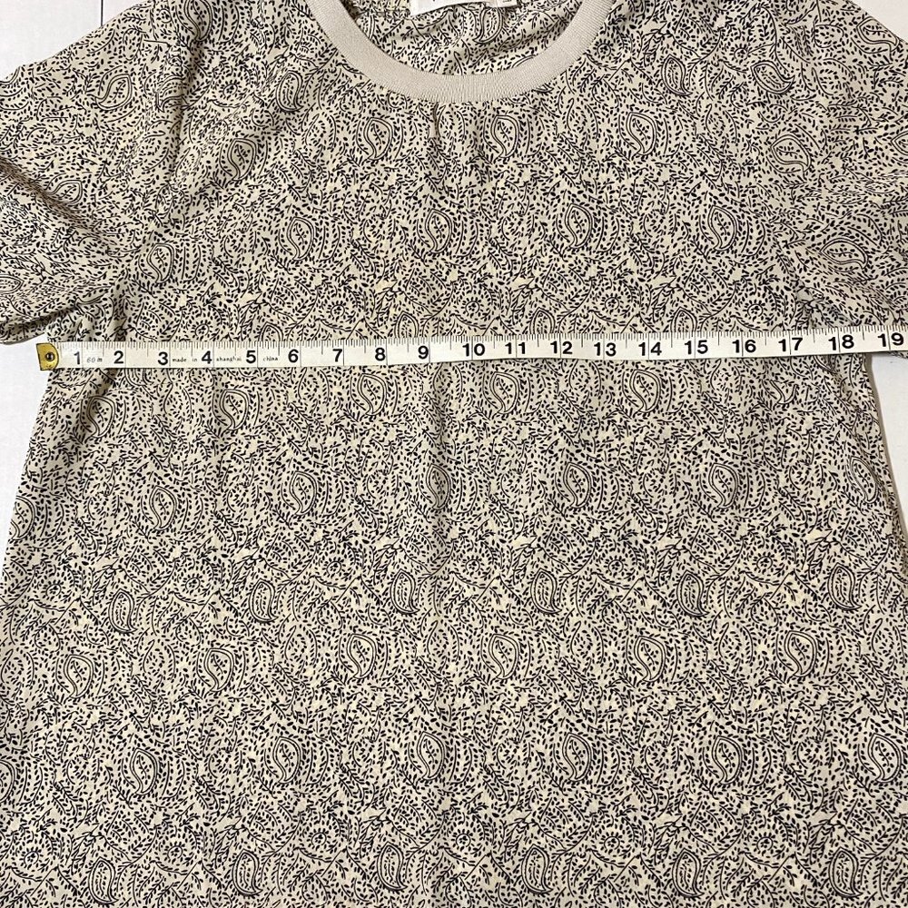 Mod Ref Paisley Printed Top Size Medium - Picture 6 of 9